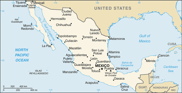 Mexico map