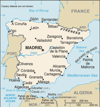 Spain map