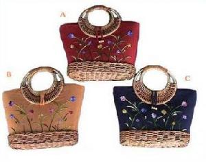 rattan handbag