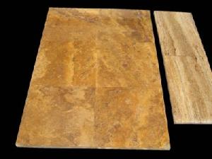 giallo yellowtravertine stone blocks tiles slaps mosaics marble