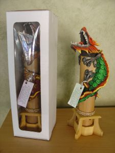 verticle dragon incense holders