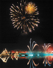 fireworks display arrangement