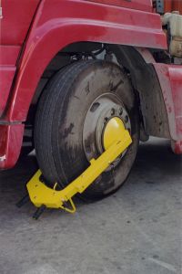 std auto arlaming wheel clamp 98la