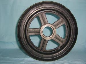 rubber wheel caster