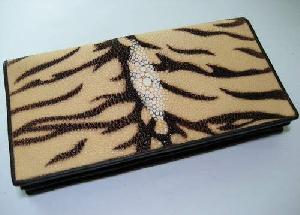 stingray leather passport wallets crocodile alligator ostrich cowhide snake skin purses