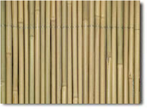 rolled bamboo fencing