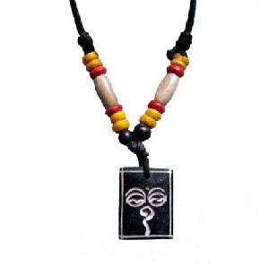 tibet carved yak bone pendant necklace