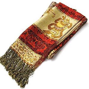 nepal spun gold eight treasure shawl