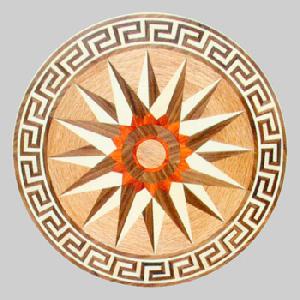 marquetry floor decoration