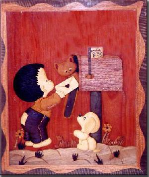 intarsia wall hanging decoration picture