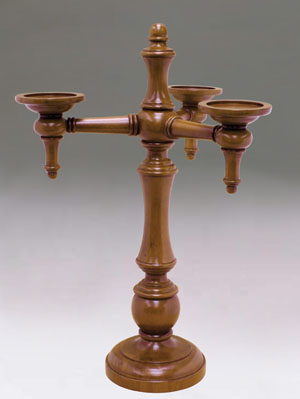 wooden candles holders