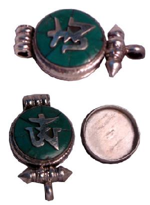 tibetan ghau om symbol prayer box