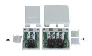 cat 5e rj45 surface mount box keystone