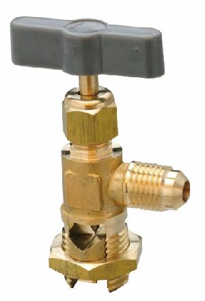 needle valve line piercing brass hvacr tools refrigeration fittings air 