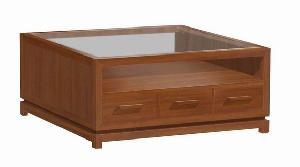 031 minimalist modern coffee table 100x100x45cm teak mahogany indoor 