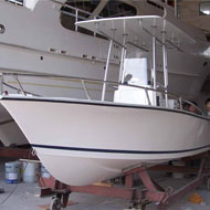 fiberglass fishing boat