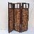 Devider Room Banana Leaf Abaca Mahogany Frame