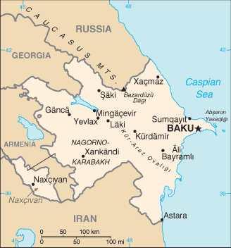 Azerbaijan map