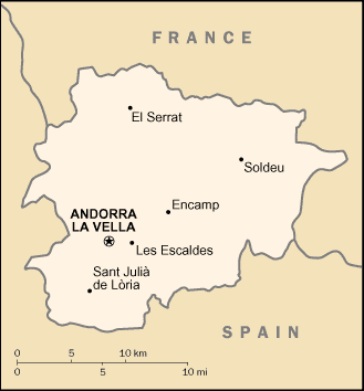 Andorra map