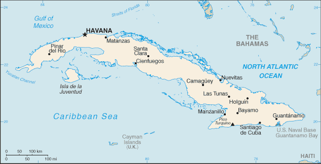 Cuba map