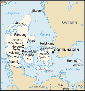 Denmark map