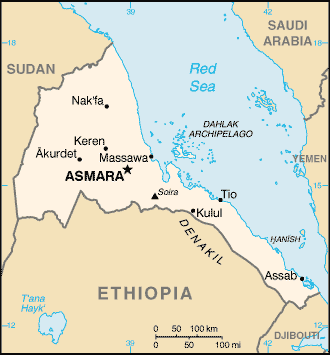 Eritrea map