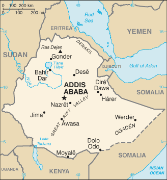 Ethiopia map