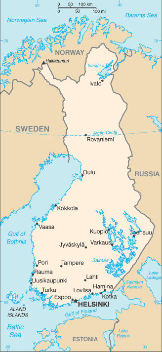 Aland Islands map