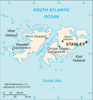 Falkland Islands map