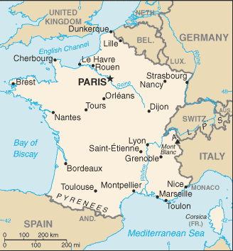 Guadeloupe map