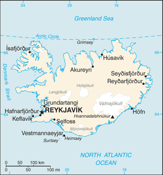 Iceland map