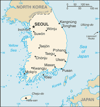 Korea map