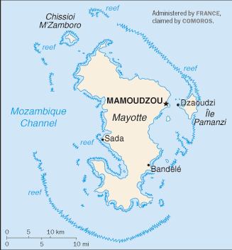 Mayotte map