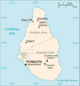 Montserrat map