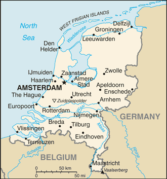 Netherlands map