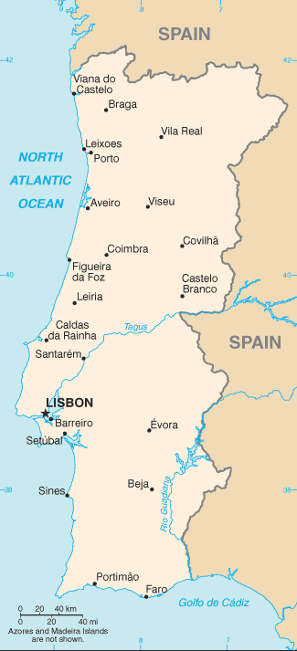 Portugal map