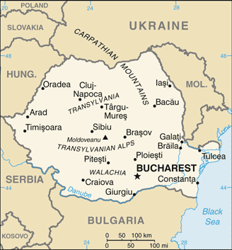 Romania map