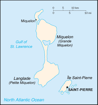 Saint Pierre and Miquelon map