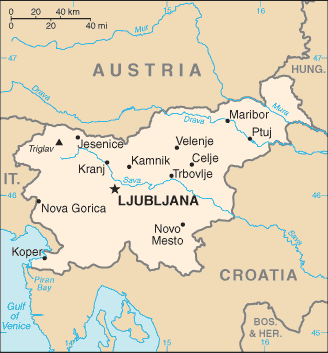 Slovenia map