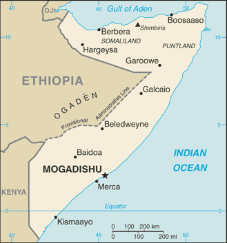 Somalia map