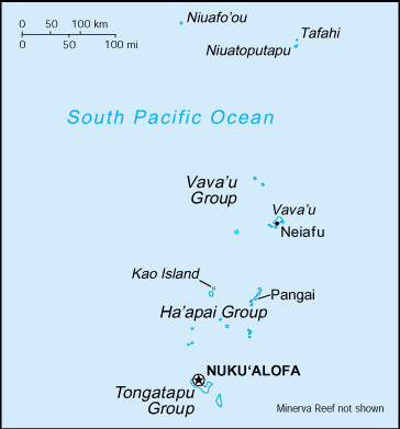 Tonga map