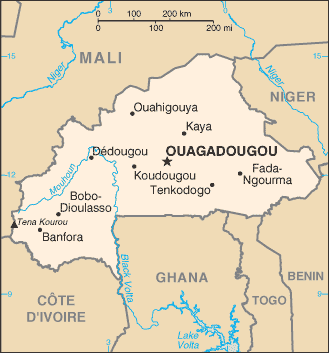 Burkina Faso map