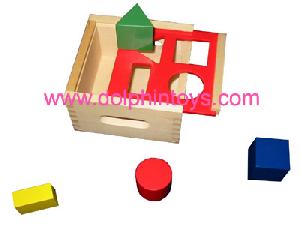 wooden toys block box