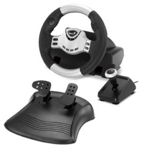 Force Feedback Racing Wheel With Gear Shifter For Pc