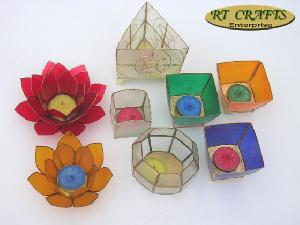 capiz tealight candle holders