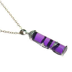 purple crystal pendant pd 18