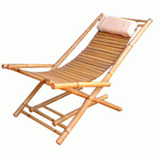 Bamboo Chair Relax Chair Garden Furniture Lounge Beach Bech Craft Outdoor Furniture