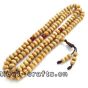 Buddhist Wood Beads Necklace