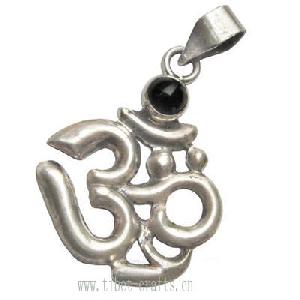 sterling silver 925 om symbol amulet pendant