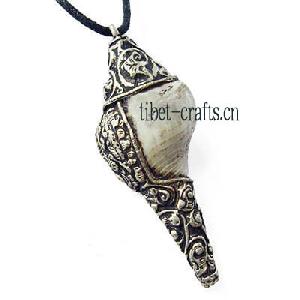 Sterling Silver Shell Amulet Pendant